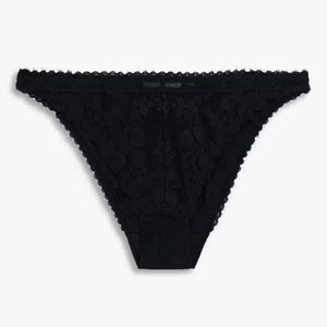 STELLA MCCARTNEY Lace & Stretch Jersey Mid Rise Bikini Brief - Women’s L - New